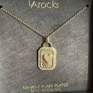 Necklace,Gold Heart Pendant Necklace,